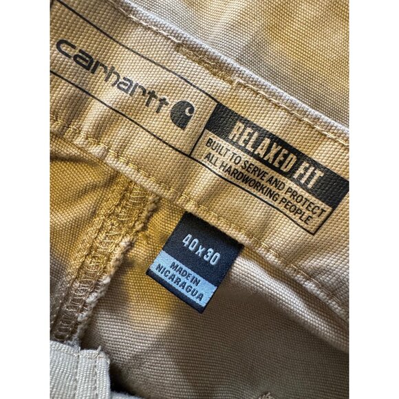 Carhartt Relaxed Straight Rigby Dungaree Size W40 L30 NWT Pants Pockets $50 - Picture 4 of 8